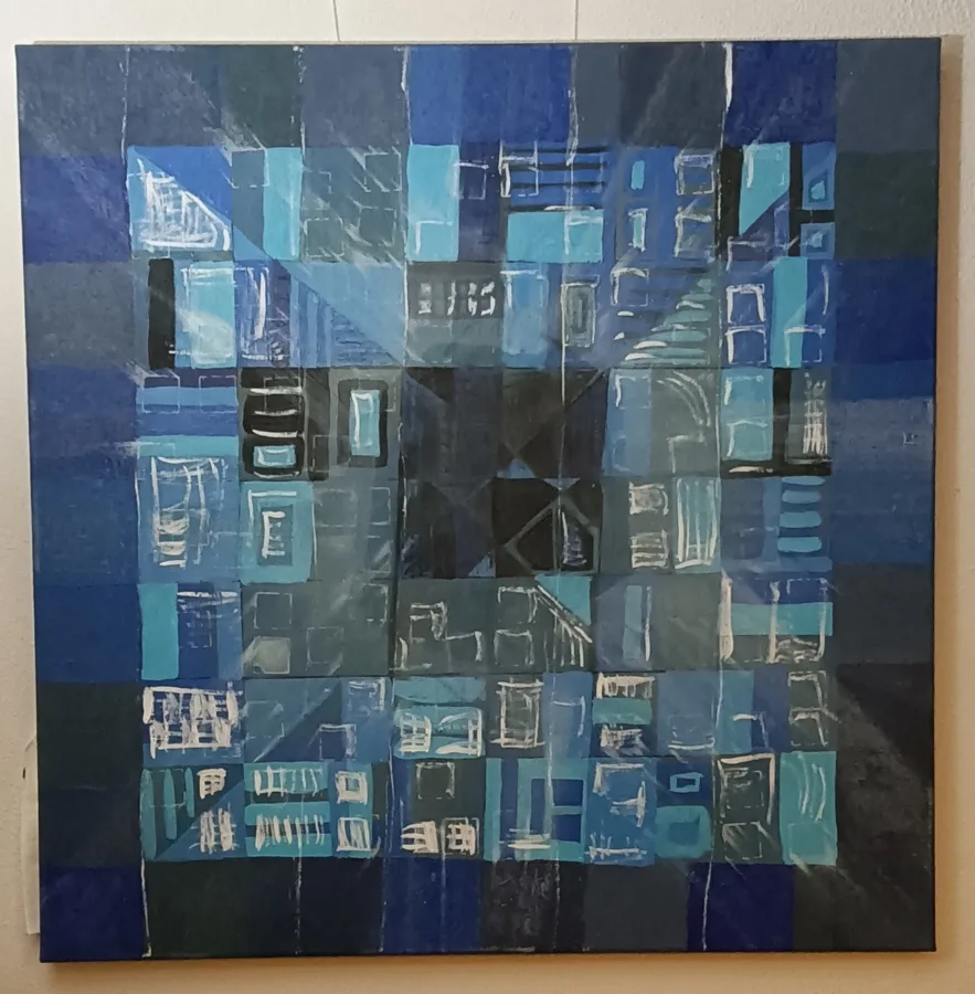 " Céu azul", acrilico sobre tela, disponível